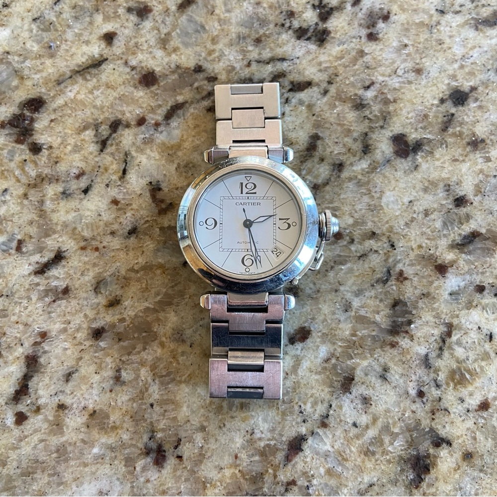 Cartier Pasha Watch Automatic Stainless Steel